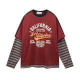 CHEMISE STREETWEAR PATCHWORK À RAYURES