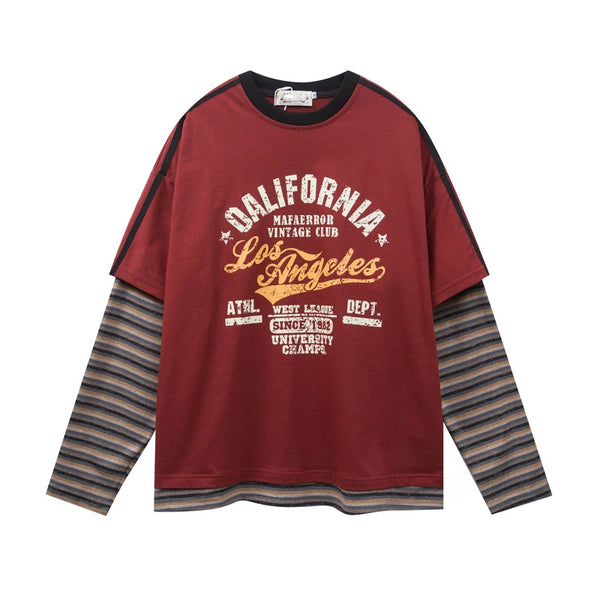 CHEMISE STREETWEAR PATCHWORK À RAYURES