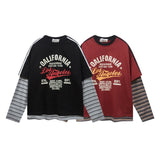 CHEMISE STREETWEAR PATCHWORK À RAYURES
