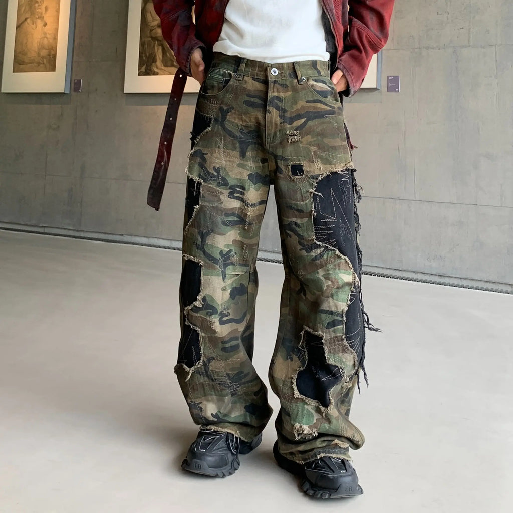 LE DENIM PATCHWORK CAMOUFLAGE HAVOC