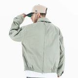 LA VESTE STREETWEAR À CARREAUX BV AVEC ZIP AU DOS