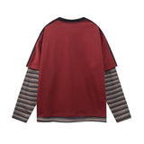 CHEMISE STREETWEAR PATCHWORK À RAYURES