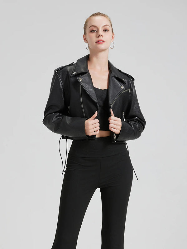 LA VESTE COURTE EN CUIR VAYREN