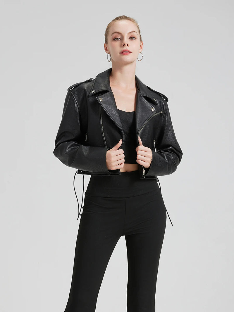 LA VESTE COURTE EN CUIR VAYREN
