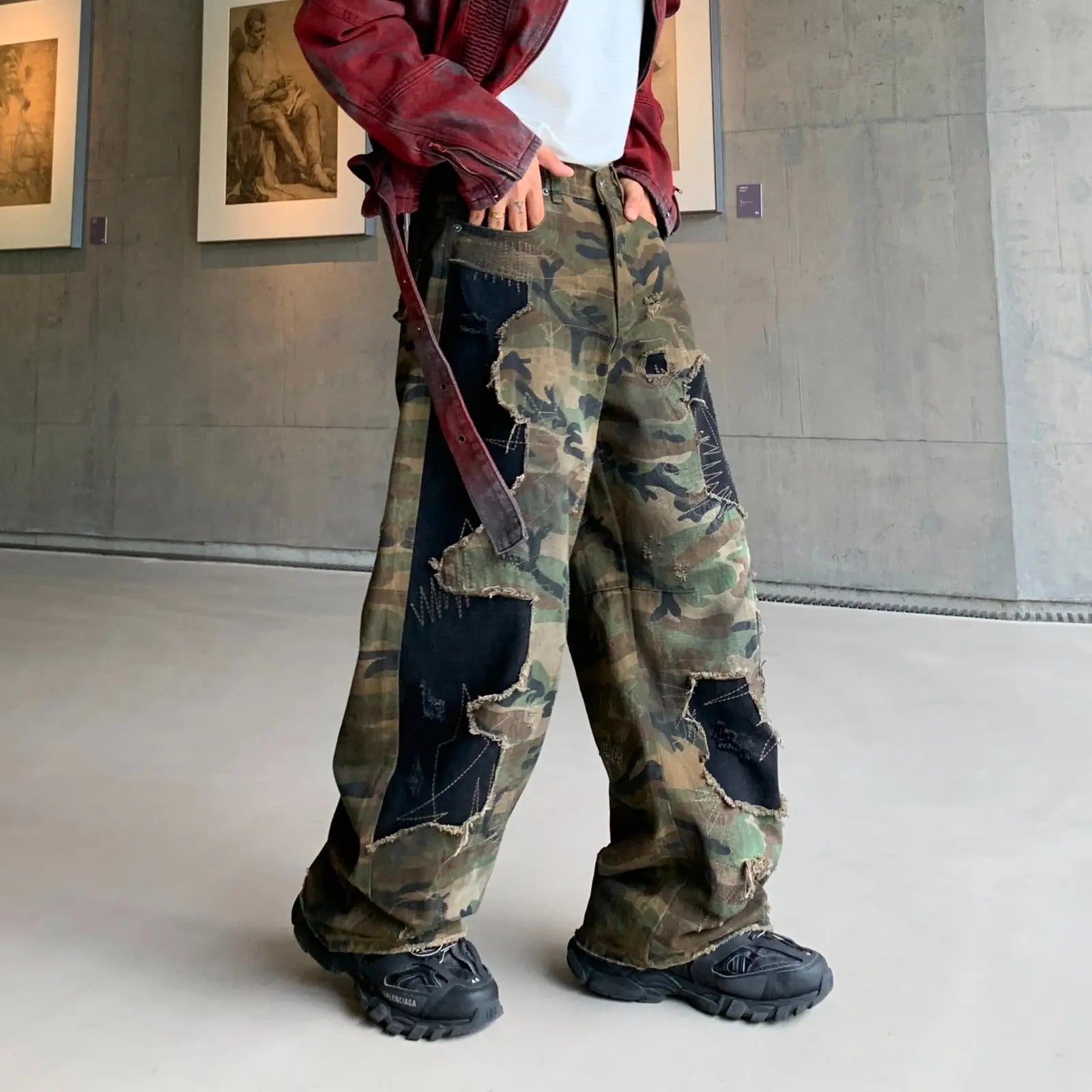 LE DENIM PATCHWORK CAMOUFLAGE HAVOC