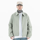 LA VESTE STREETWEAR À CARREAUX BV AVEC ZIP AU DOS