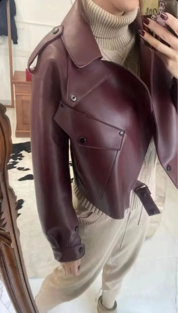 LA VESTE BOMBER EN CUIR VALENCIA