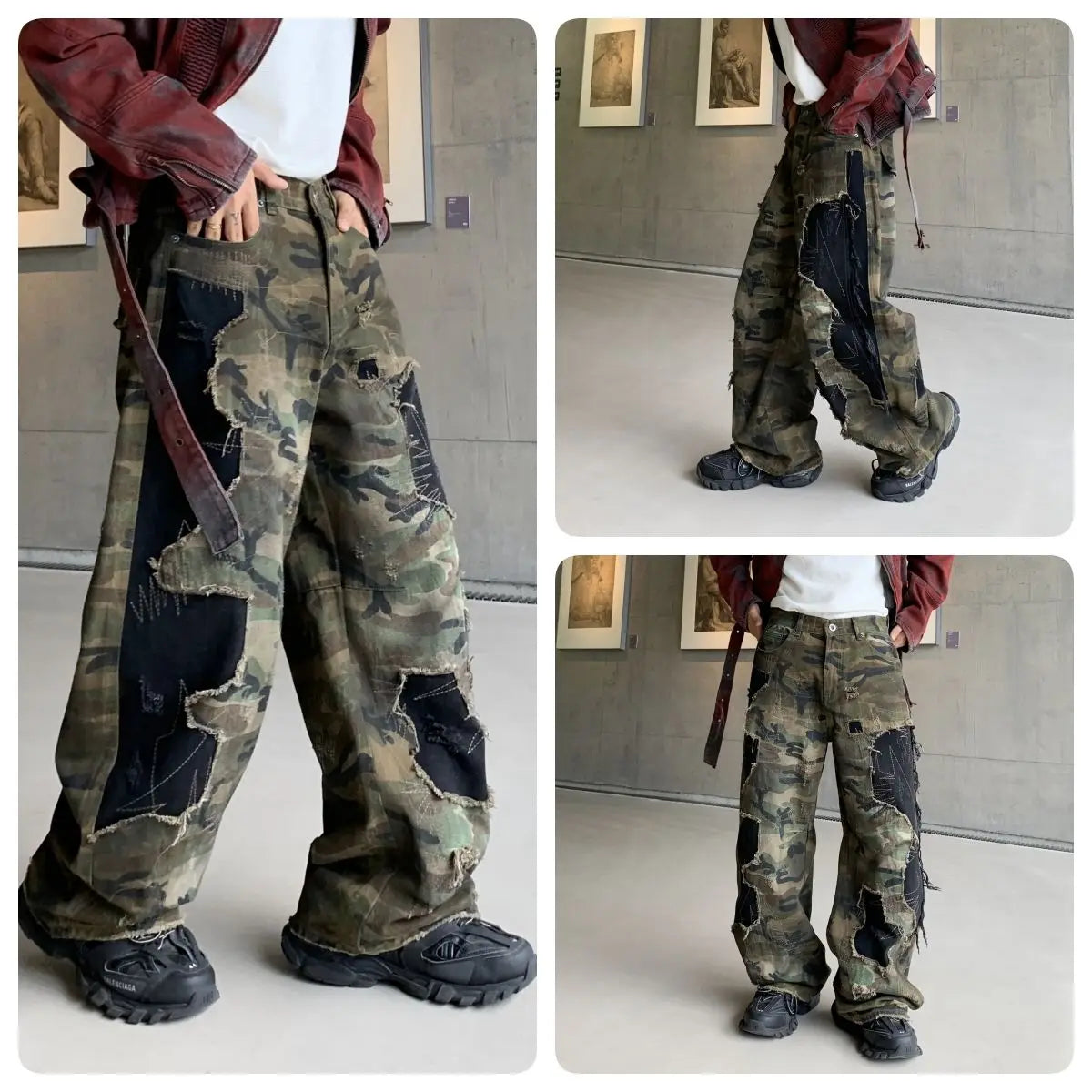 LE DENIM PATCHWORK CAMOUFLAGE HAVOC