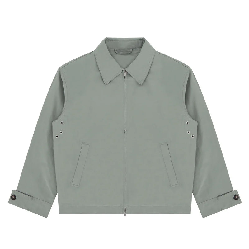 LA VESTE STREETWEAR À CARREAUX BV AVEC ZIP AU DOS