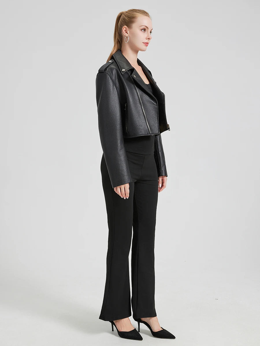 LA VESTE COURTE EN CUIR VAYREN