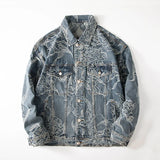 LA VESTE STREETWEAR À BRODERIE FLORALE