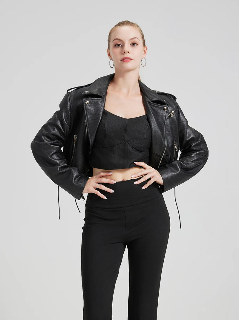 LA VESTE COURTE EN CUIR VAYREN