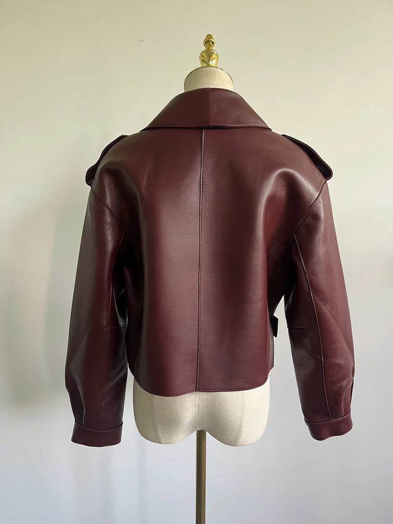 LA VESTE BOMBER EN CUIR VALENCIA