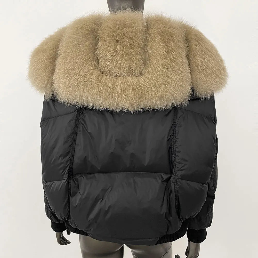 LE MANTEAU D'HIVER EN FOURRURE DE RENARD ALVARA
