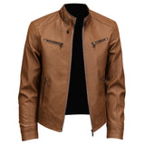 LA VESTE EN CUIR MARRON DRAEVEN
