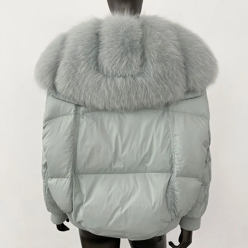LE MANTEAU D'HIVER EN FOURRURE DE RENARD ALVARA