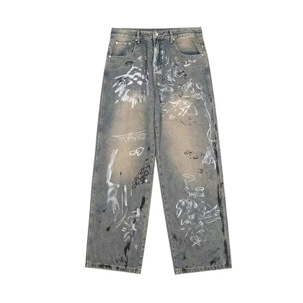 Jean baggy graffiti années 2000